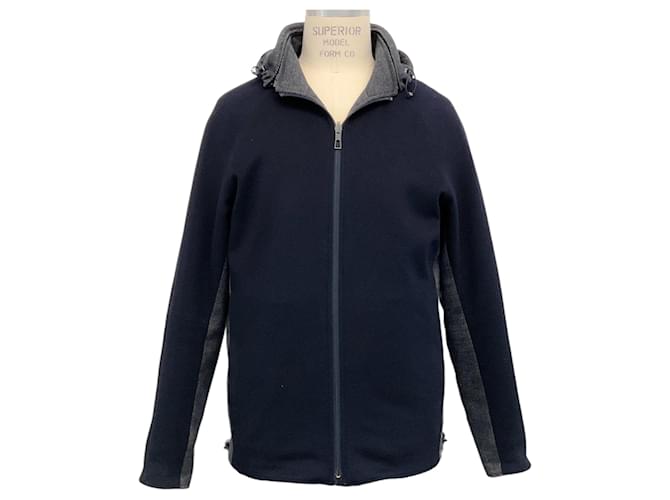 Giacca reversibile in cashmere blu navy da uomo Loro Piana