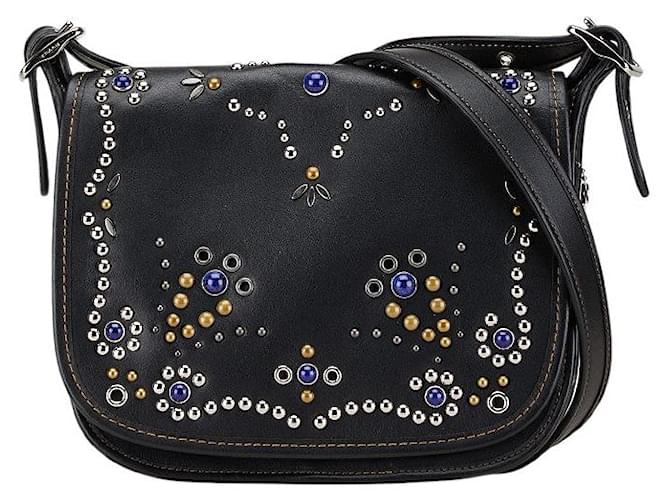 Borsa a spalla in pelle Studs Stone di Coach Nero