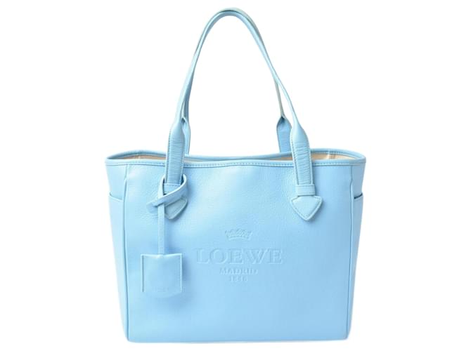 Borsa Tote Heritage Light Blue di Loewe Blu chiaro