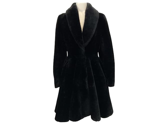 Alaïa Cappotto in shearling nero Alaia