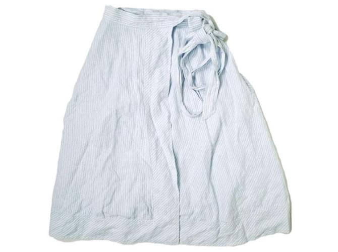 Gonna in lino a righe Polo Ralph Lauren