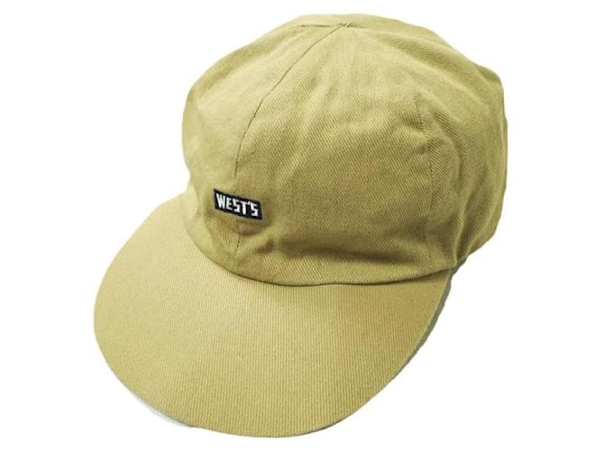 Autre Marque CAPPELLINO DA BASEBALL LOGO WESTOVERALLS WEST Cappellino in cotone Beige