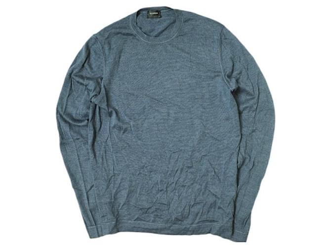 Maglione a collo rotondo a maglia alta Jil Sander Blu