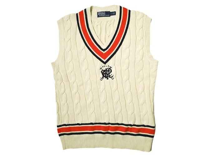 Gilet da cricket in cotone Ralph Lauren Crudo