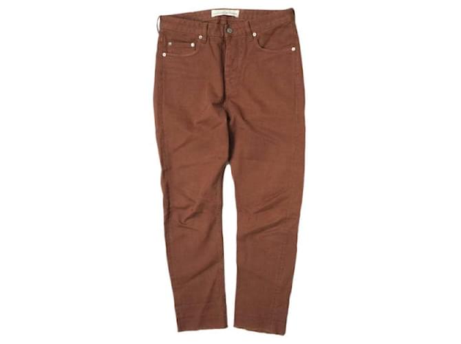 Pantaloni slim a 5 tasche Golden Goose Cut-off Marrone