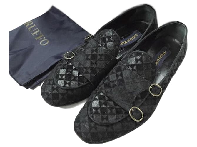 Autre Marque ANGELO RUFFO VAMP D/MONK Scarpe Double Monk Geometriche