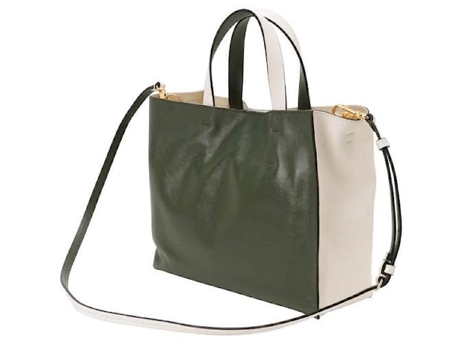 Borsa 2way in pelle di vitello MUSEO SOFT di Marni Bianco