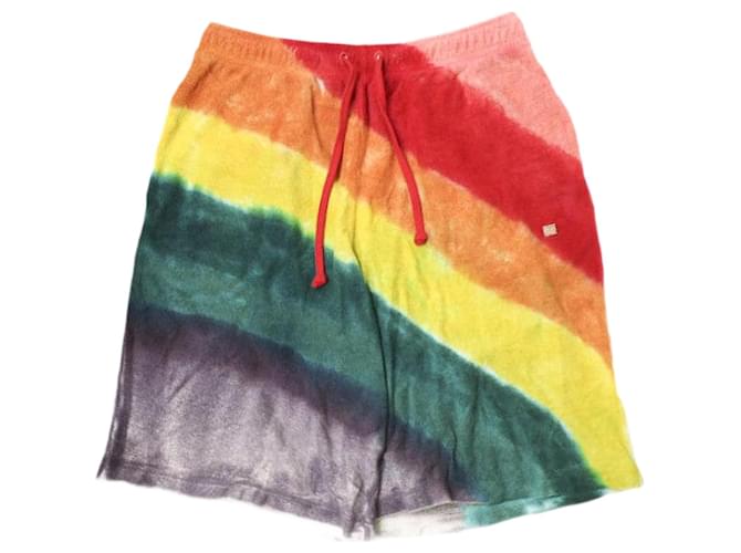 Shorts in pile con patch facciale Acne Studios S