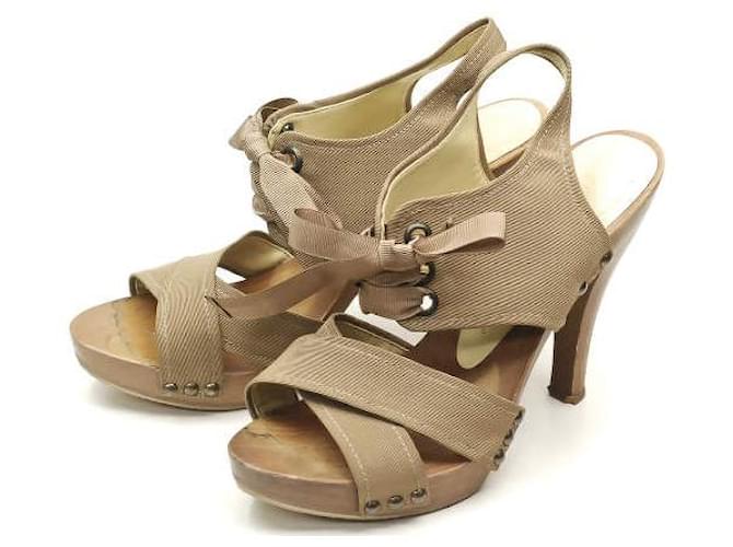 Autre Marque Sandali in legno con lacci Stella McCartney