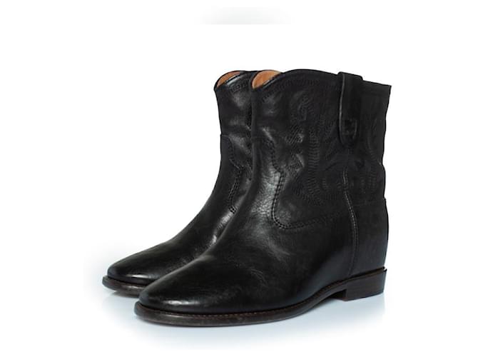 Isabel Marant, stivali western con cuciture Nero