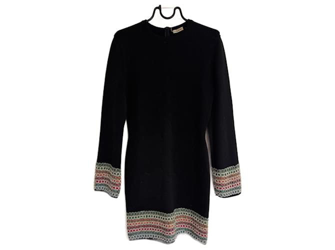 Abito iconico Alaïa arcobaleno Nero Multicolore