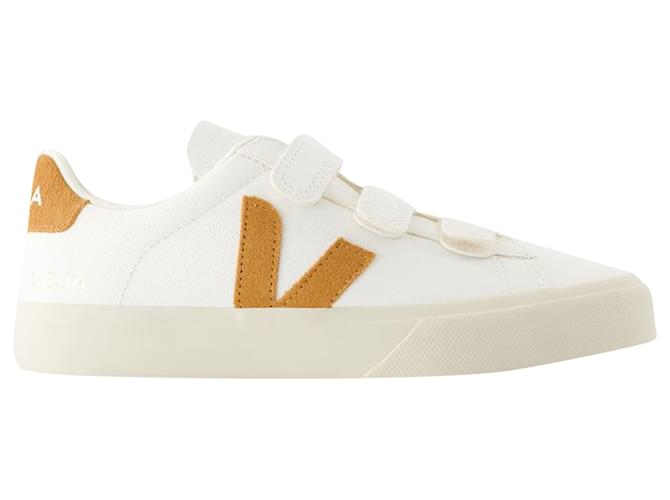 Sneakers Logo Recife - Veja - Pelle - Bianco