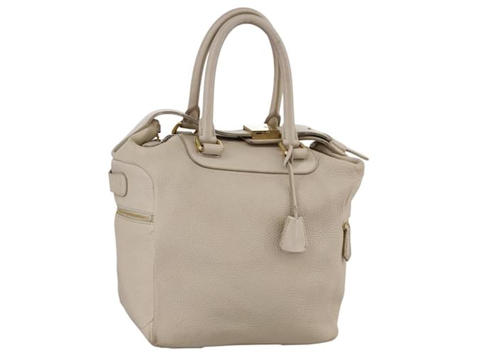 Céline Borsa a mano CELINE in pelle beige dorato Auth bs21026 D'oro