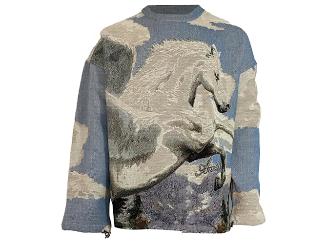 Felpa Amiri Pegasus Tapestry in cotone multicolore