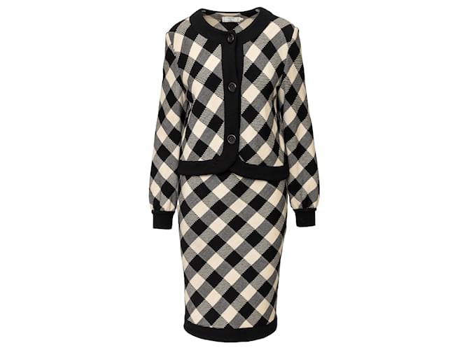 Set in lana a scacchi Valentino Studio Multicolore