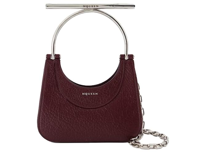 Mini borsa a barra incrociata - Alexander McQueen - Pelle - Rossa Rosso