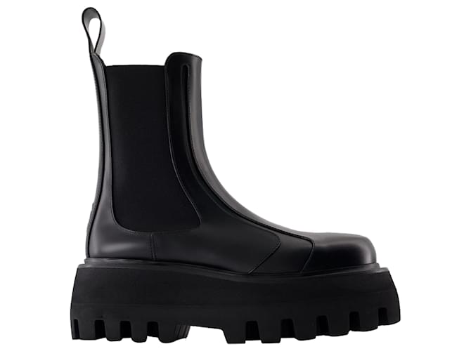 Stivali di gomma - Alexander McQueen - Pelle - Nero