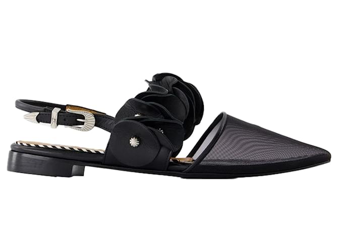 Slingbacks Aj1398 - Toga Pulla - Pelle - Nero