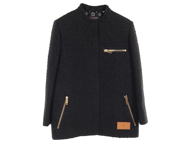 Abbigliamento esterno in lana acrilica Louis Vuitton RW222BQ23FNVE81 Nero