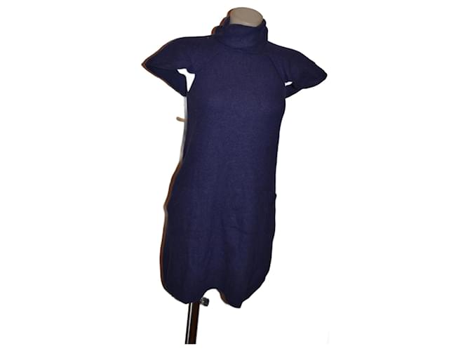 Love Moschino abito misto lana Viola scuro