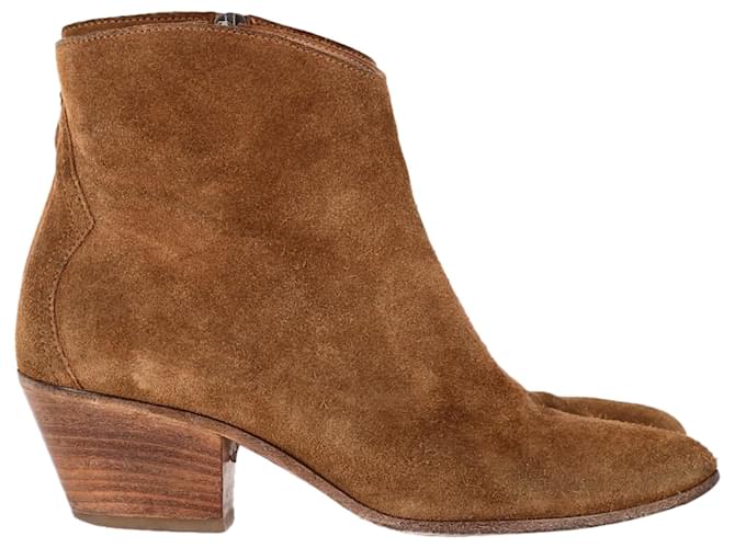 Stivaletti Dacken Isabel Marant in suede marrone
