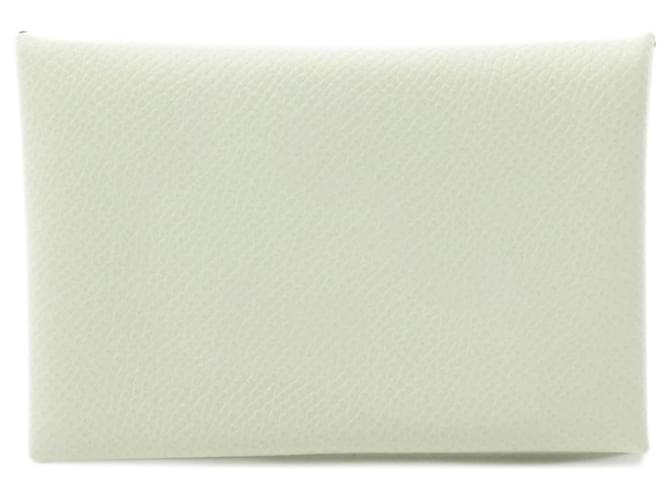 Portamonete in pelle Epsom Calvi Verso di Hermès Verde