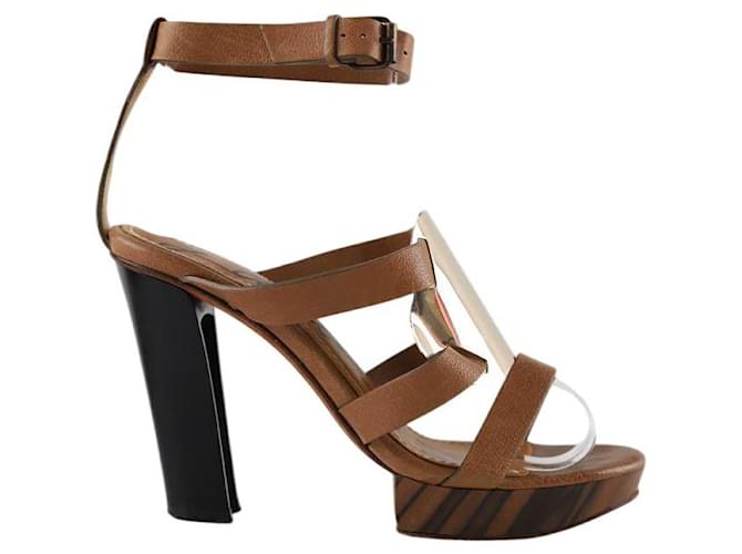 Lanvin Tacchi in pelle Marrone