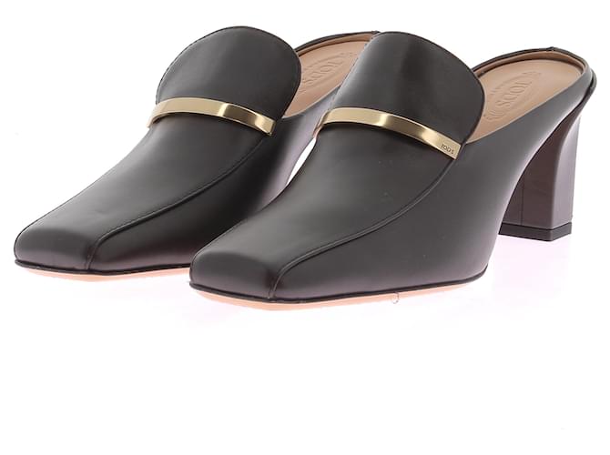 Mules e zoccoli TOD'S T.EU 39 Pelle Marrone