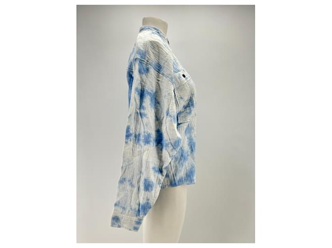 ISABEL MARANT ETOILE Top T.FR 38 Cotone Blu