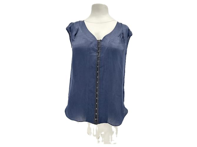 PROENZA SCHOULER Top T.0-5 0 Seta Blu navy