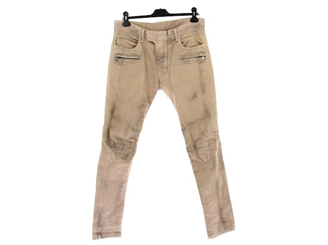 Jeans BALMAIN T.US 30 Cotone Beige