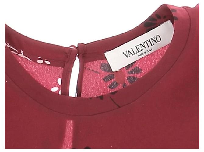 VALENTINO GARAVANI Top T.Internazionale M Seta Bordò