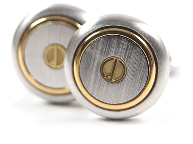 Alfred Dunhill Gemelli Dunhill Silver Gold D Logo Argento