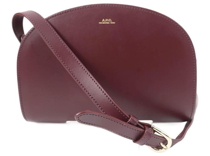Apc Borsa a spalla in pelle Mini Demi-Lune A.P.C. Marrone