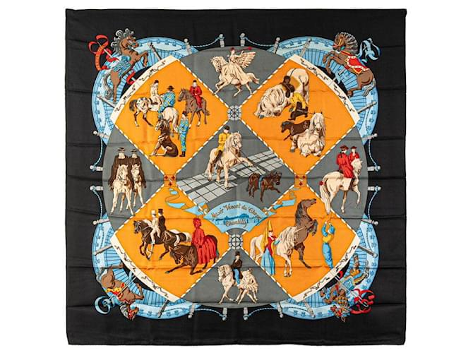 Sciarpa in Seta Hermès Museo Vivente del Cavallo Chantilly