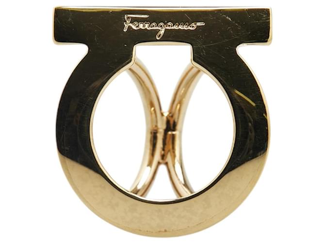 Anello per sciarpa Gancini Salvatore Ferragamo D'oro