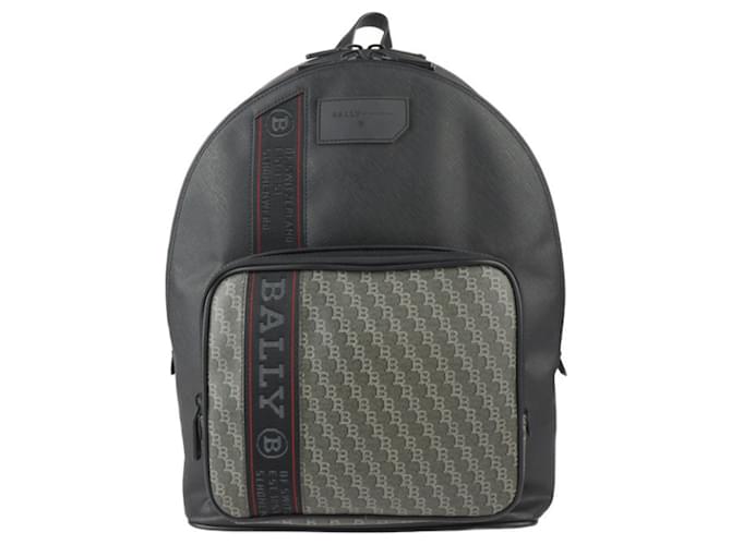 Zaino in pelle nera Bally Sarkis PBB Off Shore Nero