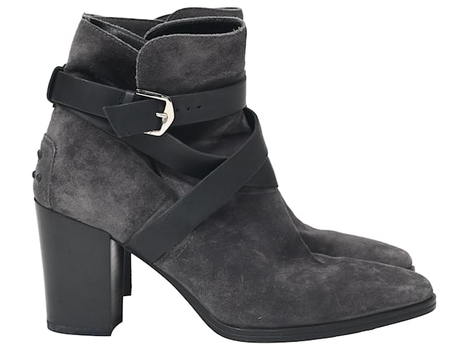 Stivaletti Tod's in suede grigio