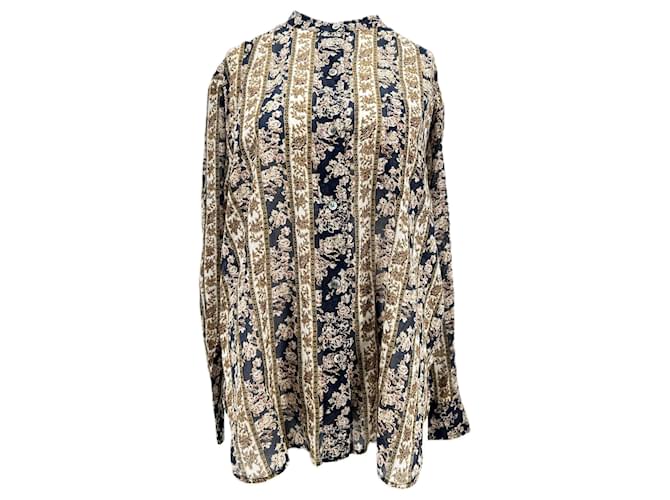 ISABEL MARANT ETOILE Top T.FR 38 Cotone Blu navy