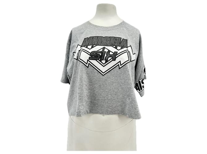 MM6 Tops T.International S Cotone Grigio