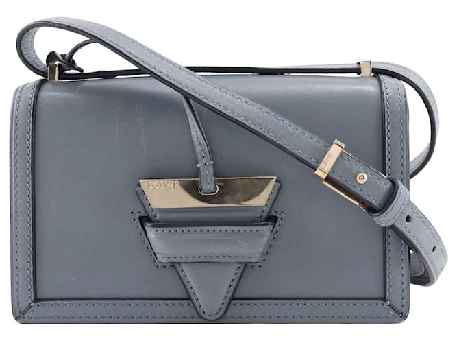 Borsa a spalla Loewe Barcelona piccola blu