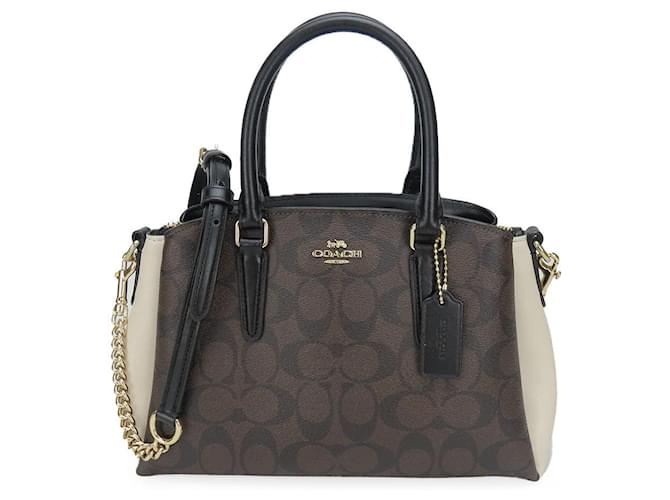 Borsa a spalla in pelle USED COACH F50054 Marrone