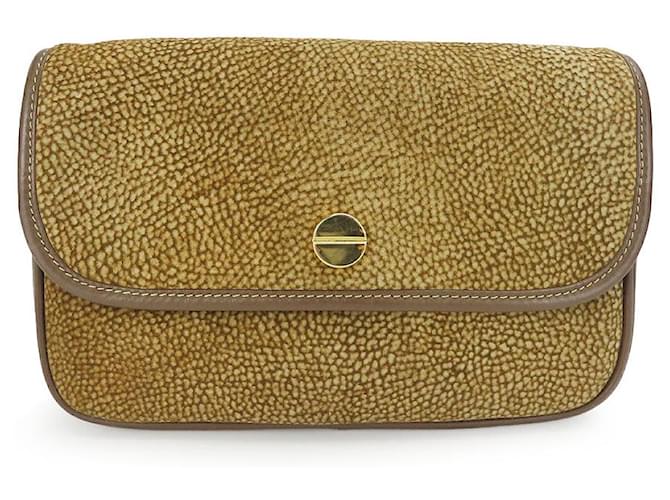 Autre Marque Borsa a mano in pelle scamosciata BORBONESE marrone