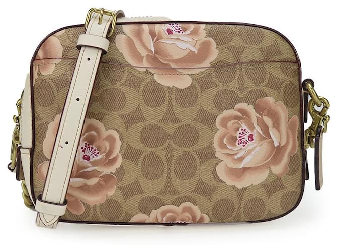 Borsa a Spalla in Pelle Coach 31695 Beige Avorio