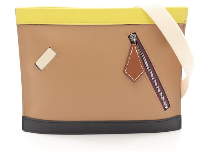 Borsa a spalla Hermès Colormatic Orizzontale in Swift Beige