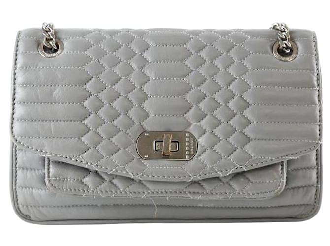 Zadig & Voltaire Borsa a tracolla Ziggy XL in pelle Grigio