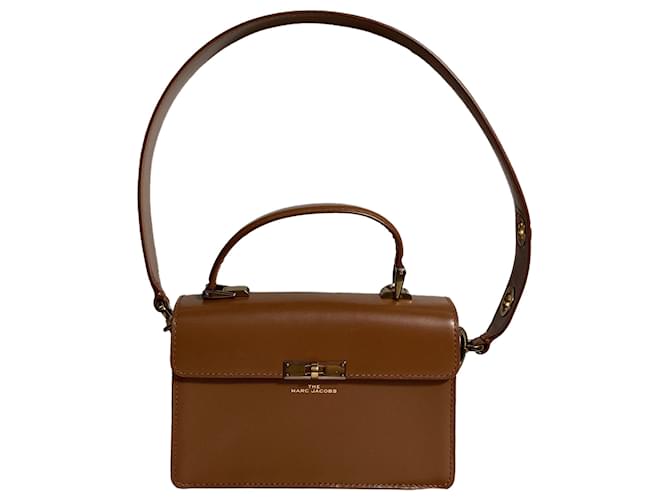 Borsa a spalla Downtown di Marc Jacobs in pelle marrone