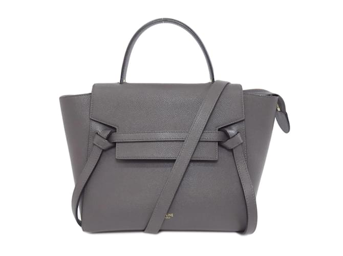 Céline Borsa a cintura in pelle di vitello Celine Gray Marrone