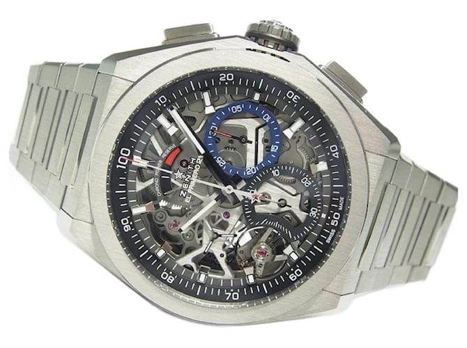 Zénith ZENITH Defy El Primero 21 Titanio 95.9000.9004/78.M9000 Prodotti genuini Uomini Argento