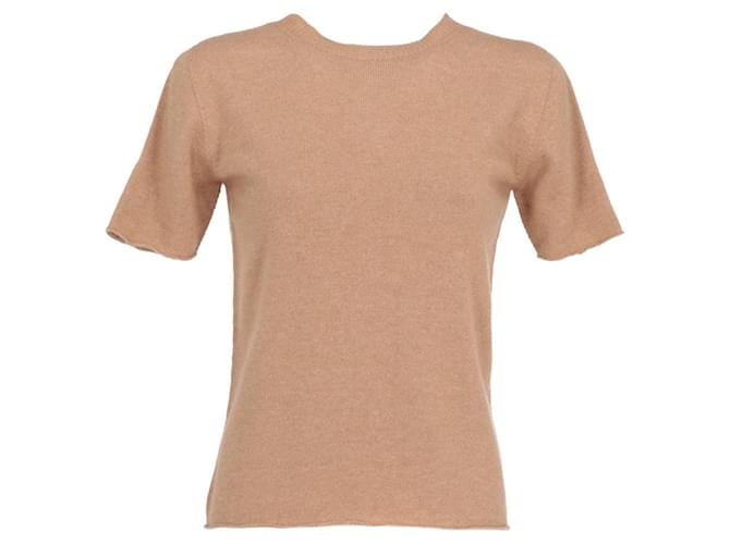 Giorgio Armani Top in lana beige lavorato a maglia Armani - anni 2000